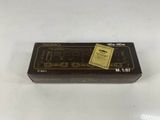 a box with a label on it sitting on top of a table