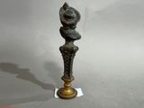 an image of a candle that is on a table
