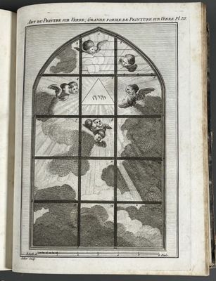 LE VIEIL (Pierre). L'art de la peinture sur verre et de la v…