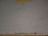 a painting on the wall of a building that says fumagallli zoo