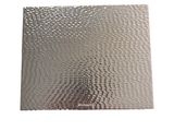 a close up of a piece of metal on a white background