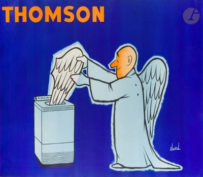 cartoon drawing of a man putting a piece of paper in a box