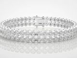 un bracelet en diamants sur fond blanc