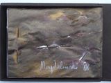 a picture of a painting of a bird on a piece of paper