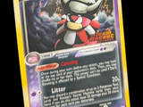 gros plan d'une carte pokemon sur fond noir