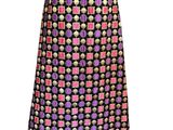 a black and pink skirt with a pattern on it
