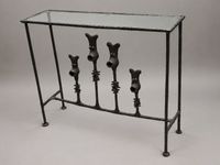Michel FROMENT (né en 1951) Console "Petits cochons" en méta… (photo 5)