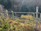 une borne d'incendie située à côté d'une clôture