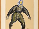 une image représentant un tableau d'un homme en combinaison spatiale
