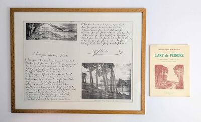 une photo d'une photo et un livre accrochés au mur