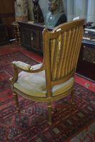 Magnifique fauteuil Louis XVI ancien, doré à la feuille – XI… (photo 4)