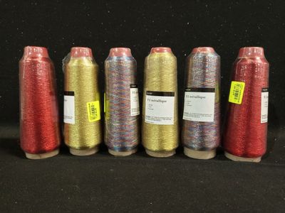 lot de 70 bobines de fil métallique - 3000M - 150D - Polyest…