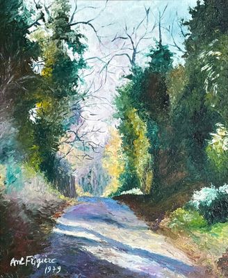 Anne FRIGIERE Chemin forestier.