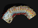 a lot of cards that are sitting on a table