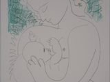 dessin d'une femme tenant un bébé dans ses bras