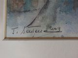 a picture of a painting on the wall of a room