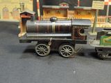a toy train that is sitting on a table