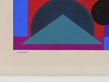 an image of a picture of a painting with a geometric design