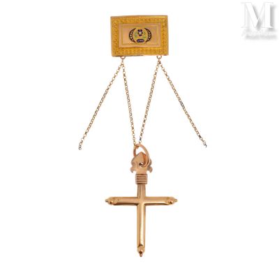 une image représentant une croix à laquelle est attachée une chaîne
