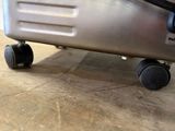 a piece of luggage that is sitting on top of a table