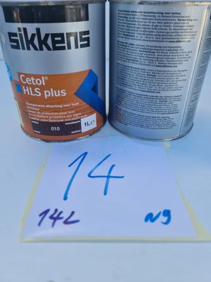 Ensemble comprenant 14 bidons de 1 litre de lasure de protec…