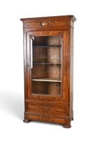 BIBLIOTHEQUE anciennement armoire à glace en placage de loup…