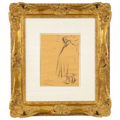 Kees Van Dongen (1877-1968) 'Le Vagabond', dessin, crayon su…
