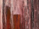 an image of a painting of a red door with a red handle