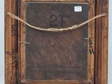 an old wooden picture frame with an anchor on it