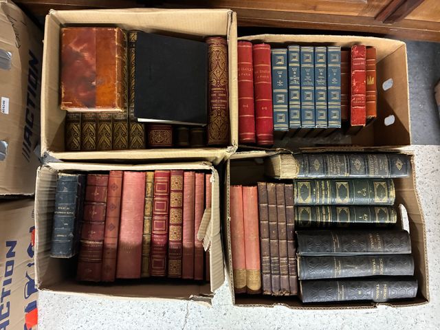 4 cartons de livres du 19e dont GRAND-CARTERET : XIXe siècle, LAC...