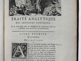 an open book with a picture of a man standing in front of it