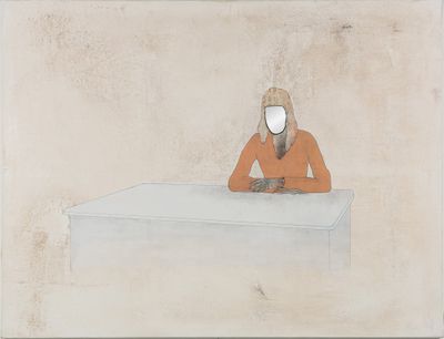 Yves Velter (1967) 'Document Humain', huile sur toile (2010)…