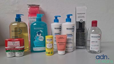 de nombreux types de produits de soins de la peau sur le comptoir