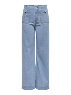 ONLY - Jean Madeline High Waist Wide - Taille Haute - Jambes…