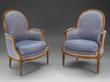 pair of louis xvi style armchairs