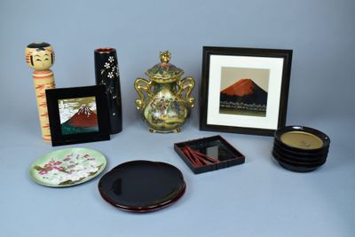 a lot of items that are sitting on a table