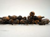 a lot of wooden objects that are on the table