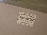 a close up of a box with a label on it