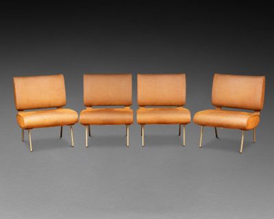 Giò PONTI (1891-1979) et MOLTENI éditeur. Quatre FAUTEUILS m… - Photo 1