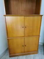 Armoire-bibliothèque en placage de chêne vernis formée de ci… (photo 2)
