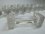 a lot of glass objects that are sitting on a table