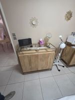 D15 - TOULOUSE - 4 meubles 2 portes bois mat et plateau verr…
