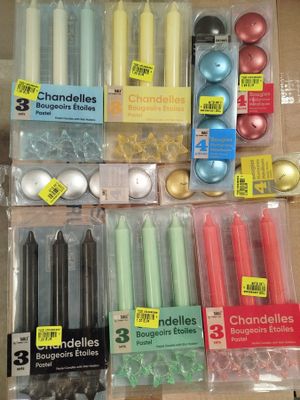 lot de 100 paquets de bougies - différents modèles