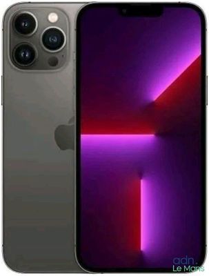 the iphone 11 is shown with a purple light coming out of it
