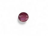 an oval cut ruby gems on a white background