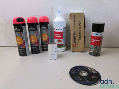 many different types of cleaning products on the table