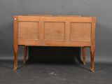 pair of antique wooden nightstands with drawers and legs