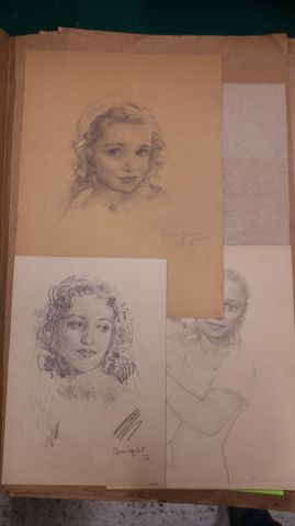 Lucien Henri GRANDGERARD (1880-1970). Pochette numérotée contenan...