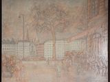 a picture of a painting on the wall of a building