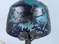 Petite lampe champignon Art Nouveau, formant veilleuse, le p… (photo 4)